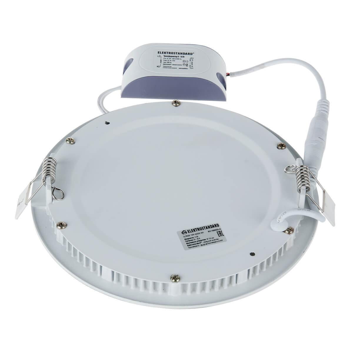 Встраиваемый светодиодный светильник DLR005 12W 4200K WH белый